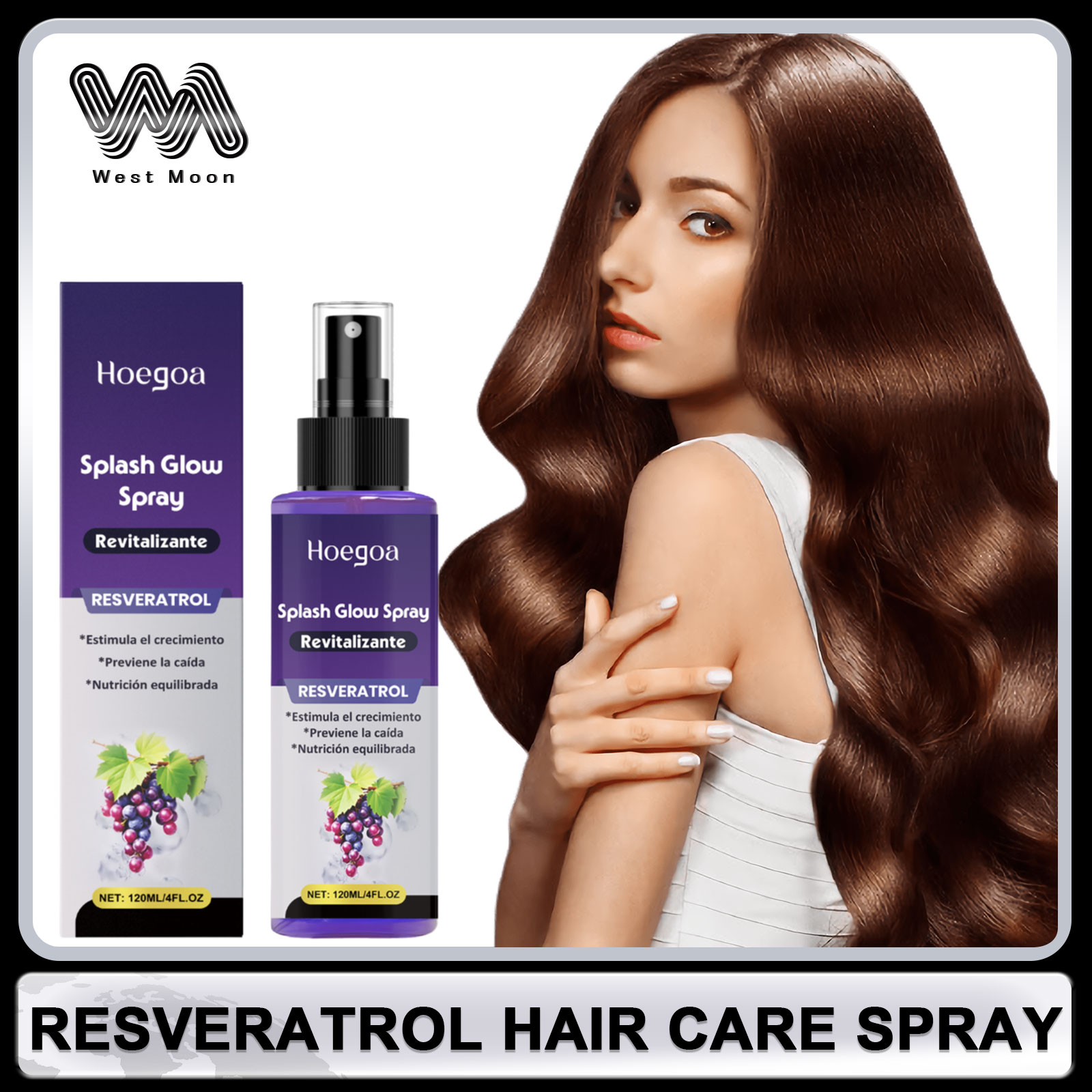 Hair Care Natur - Resveratrol Spray de soin capillaire Anti