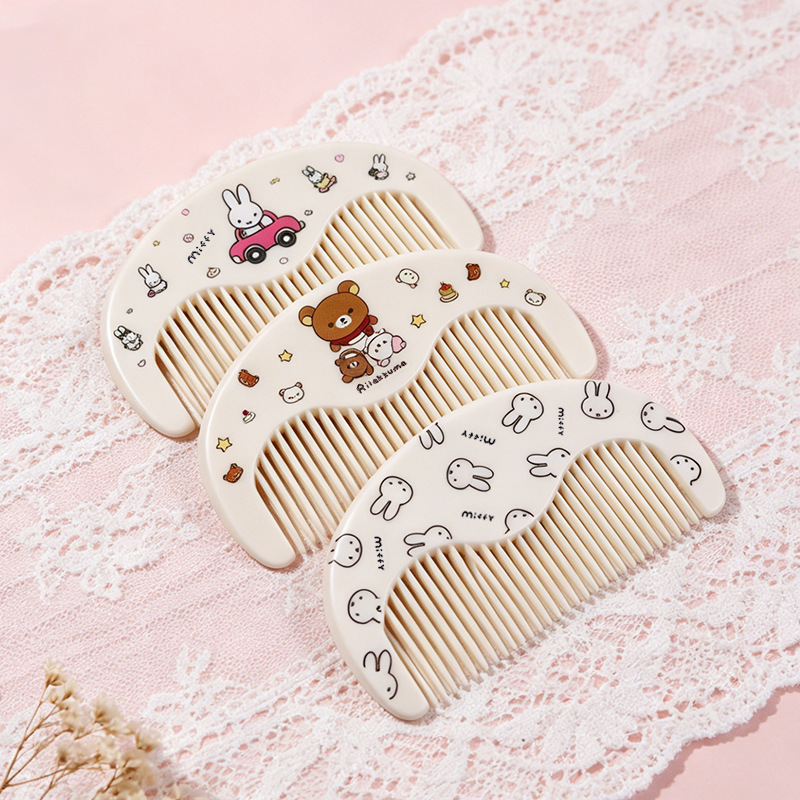 Hair Care Gift - Peigne Kawaii Miffy mignon, portable, antistatique,