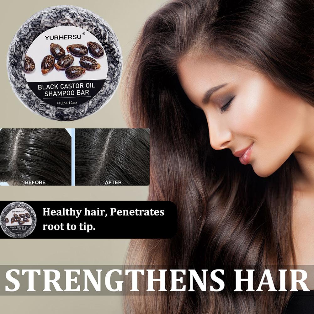 Hair Care Elseve - 1/3/5PCS 60g Shampooing solide au ricin