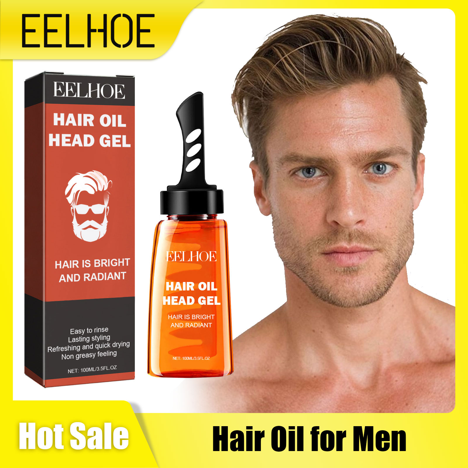 Hair Care Natur - EELHOE 2 en 1 Cire Coiffante
