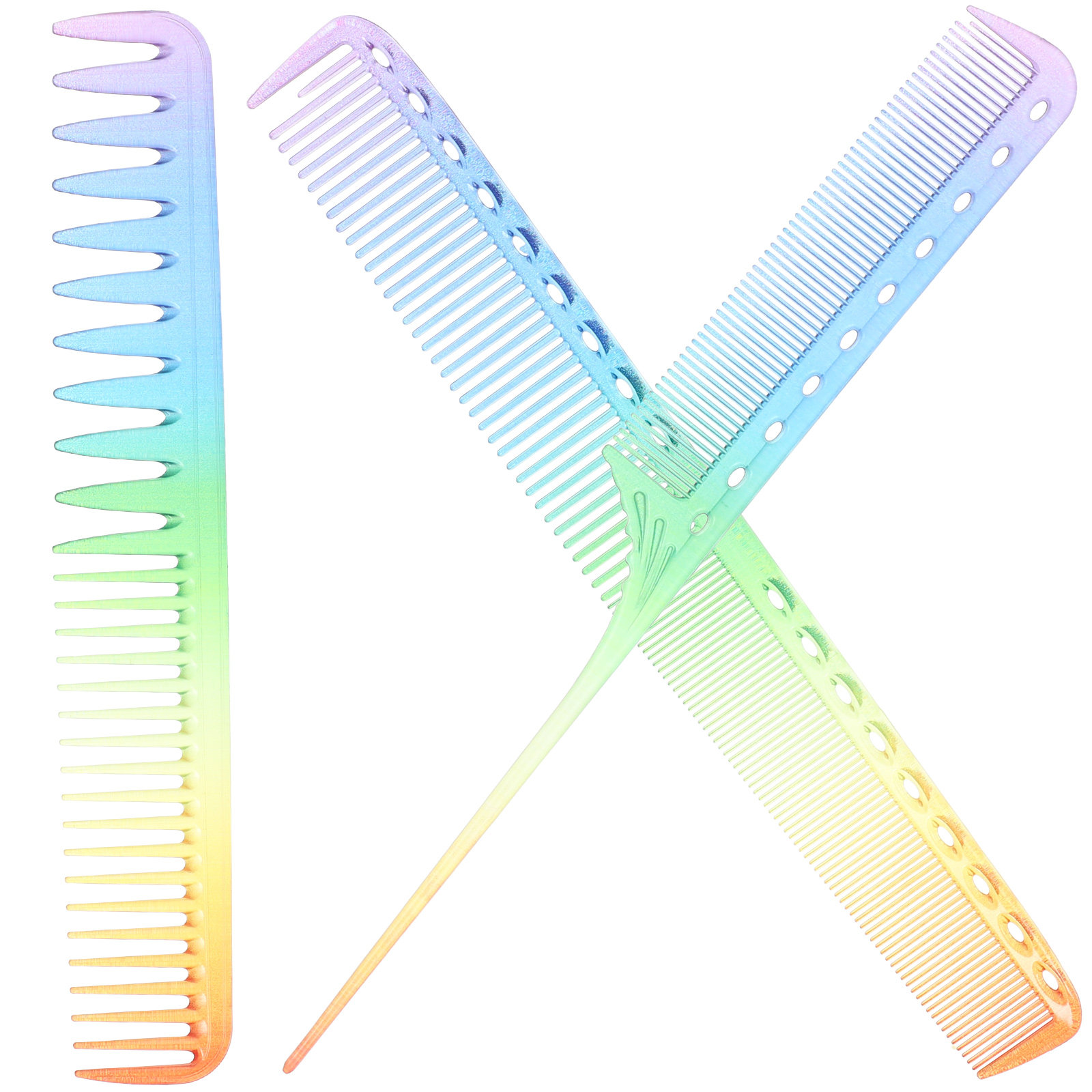 Hair Care Salon - 3 peignes de coiffure pour barbiers,