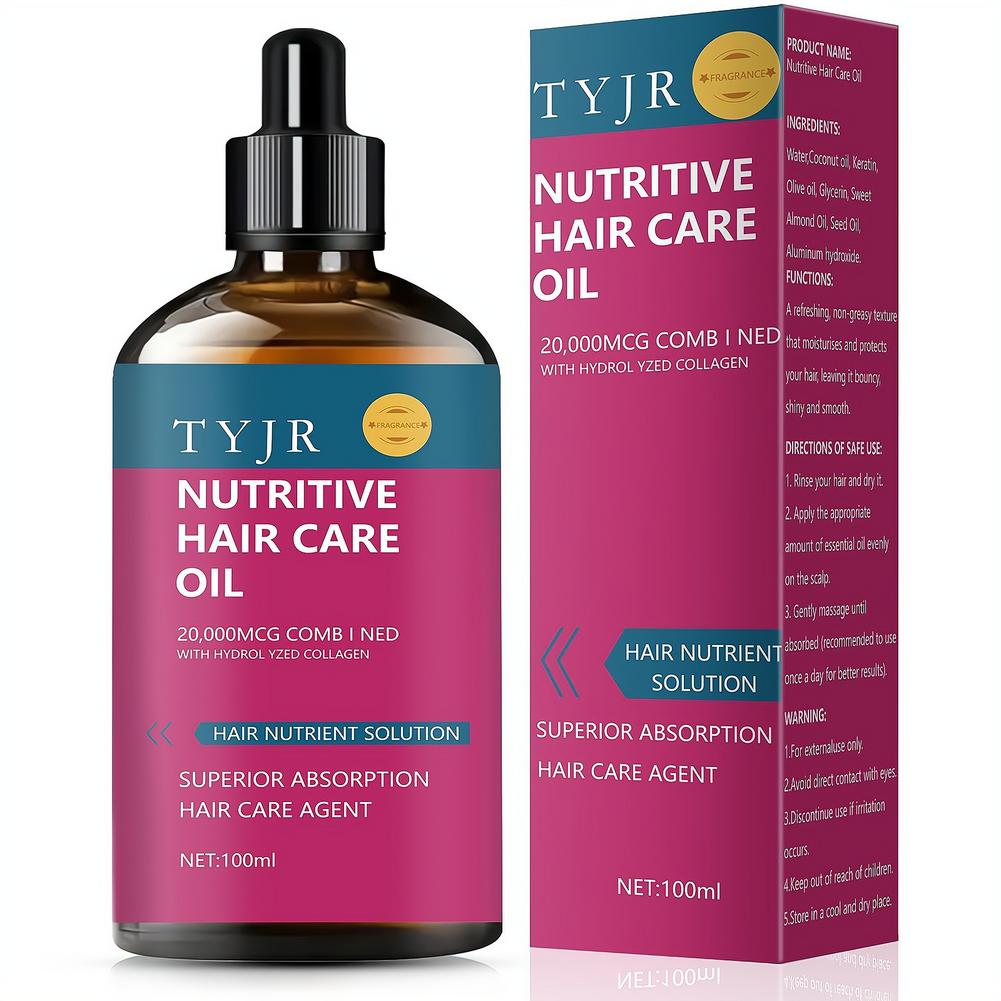 Hair Care Essential Oil - Huile essentielle nutritive au collagène pour