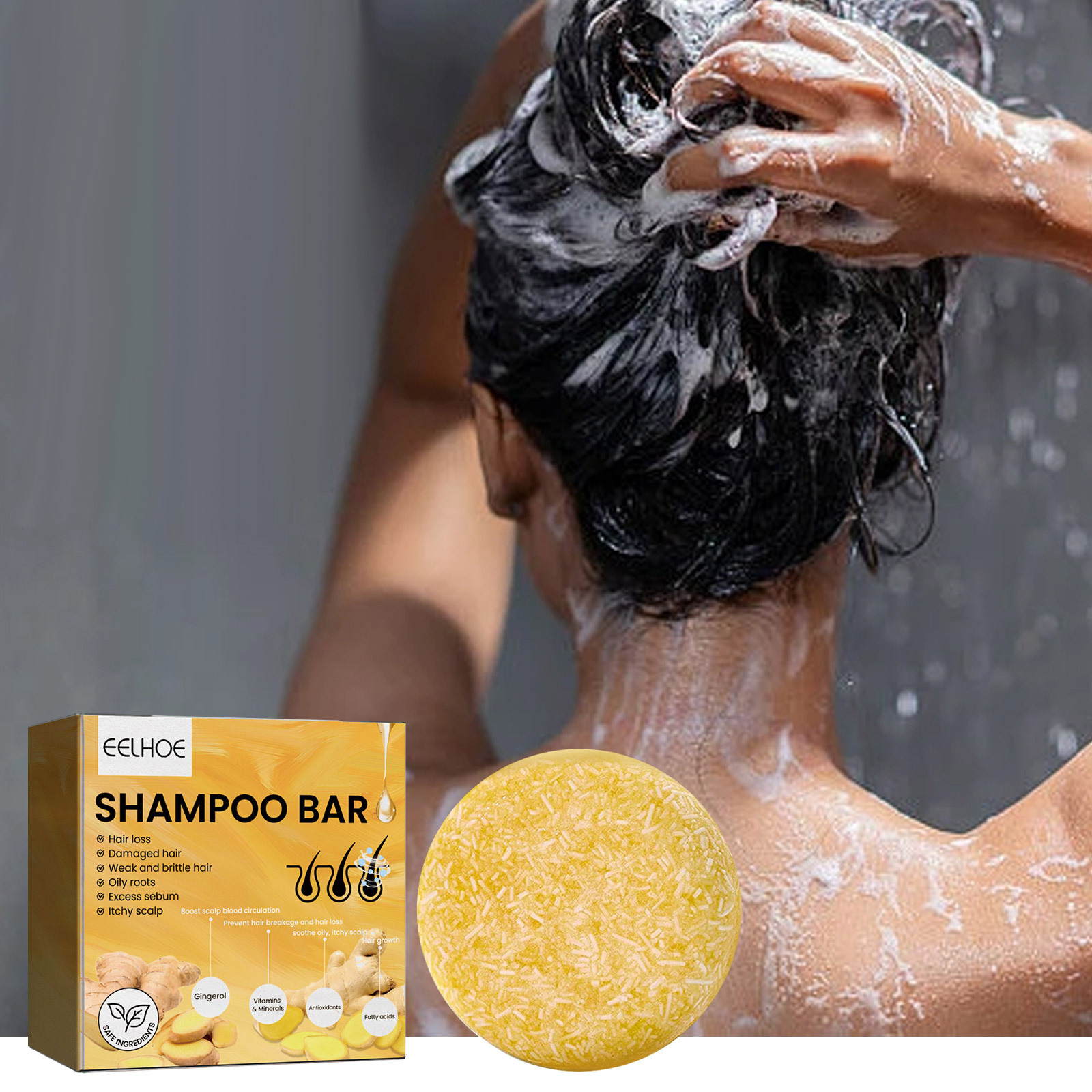 Shampooing solide au gingembre - Hair Care Natur avis et prix