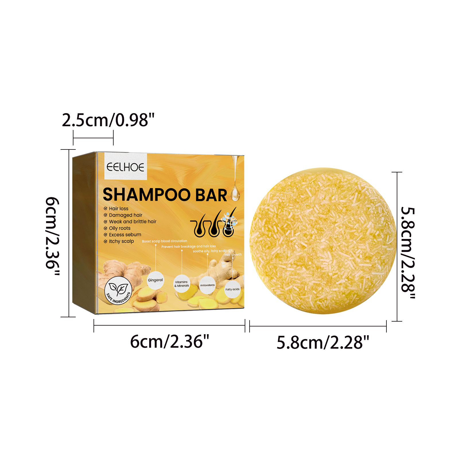 Shampooing solide au gingembre - Hair Care Natur avis et prix