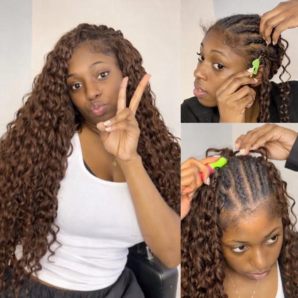 Smilegirl Cheveux Humains Ondu - Crochet Braiding Hair avis et prix